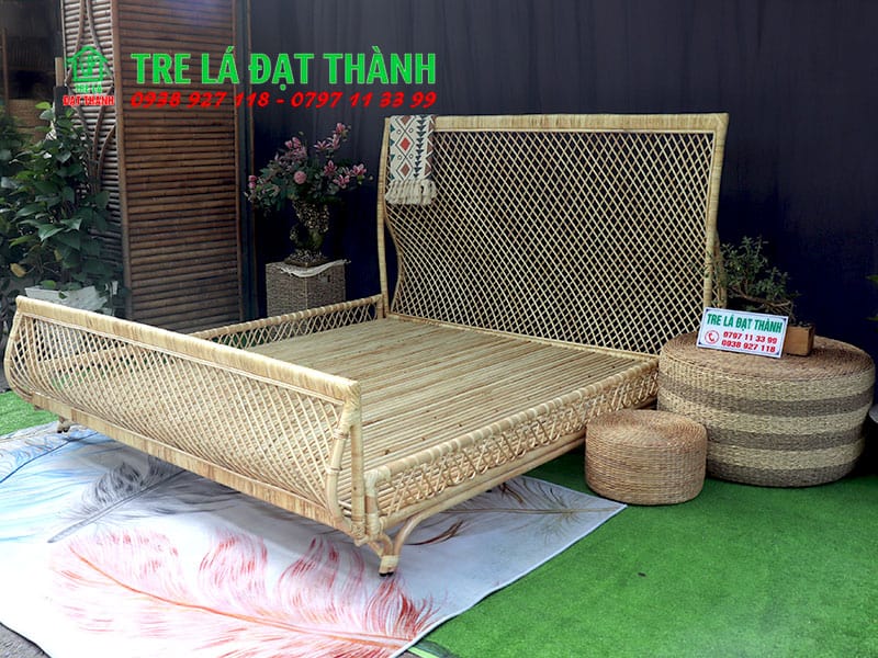 Giường Mây Tre Đan - GM005
